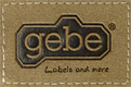 gebe textil technik gmbh - Pfalzgrafenweiler Germany, Embossing labels, Technical embossed and cut parts, Home textiles, Ribbons and piping, Promotion, Zippers, Accessories logo